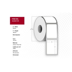 High-Quality Capture Label 70x30 - Core 25 White | 35000739